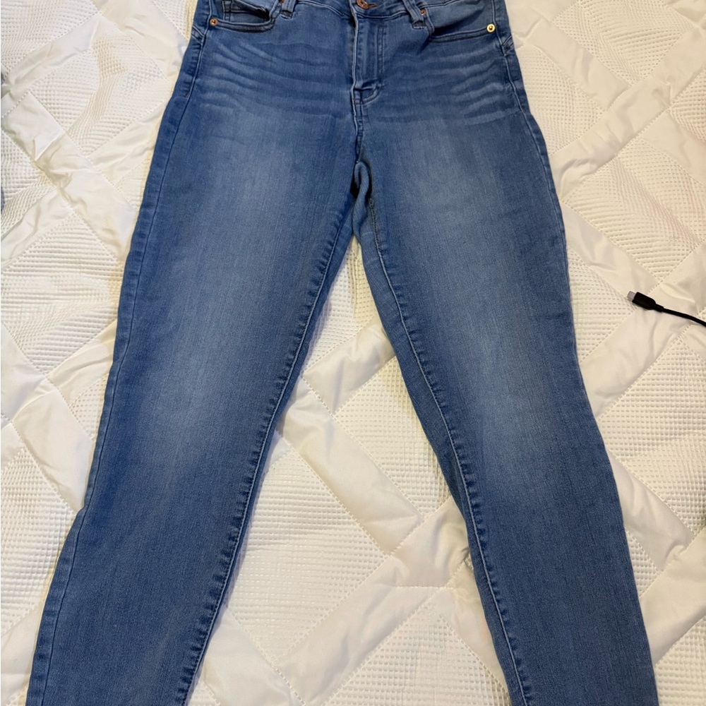 Celebrity Pink Blue Skinny Jeans Versatile Style